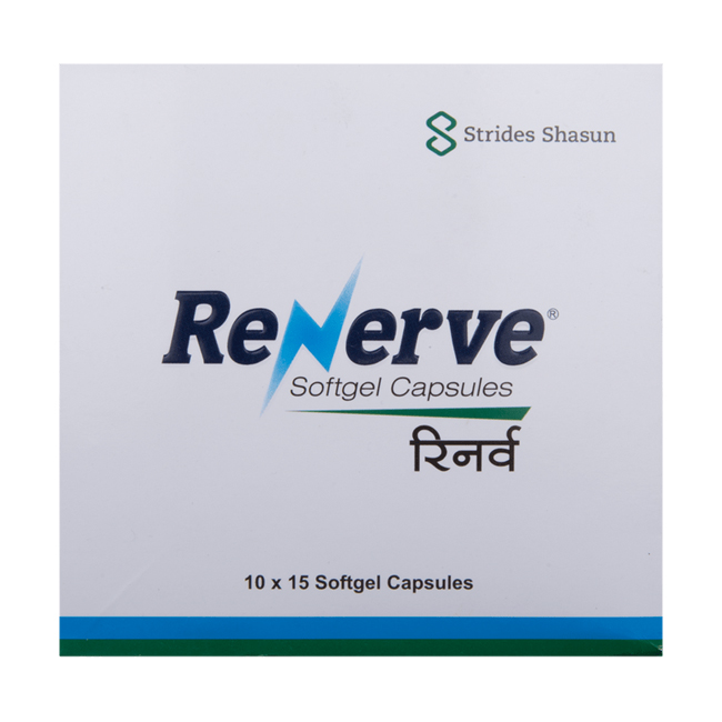 Renerve Softgel Capsule with Methylcobalamin, ALA, Chromium, Folic Acid & Selenium