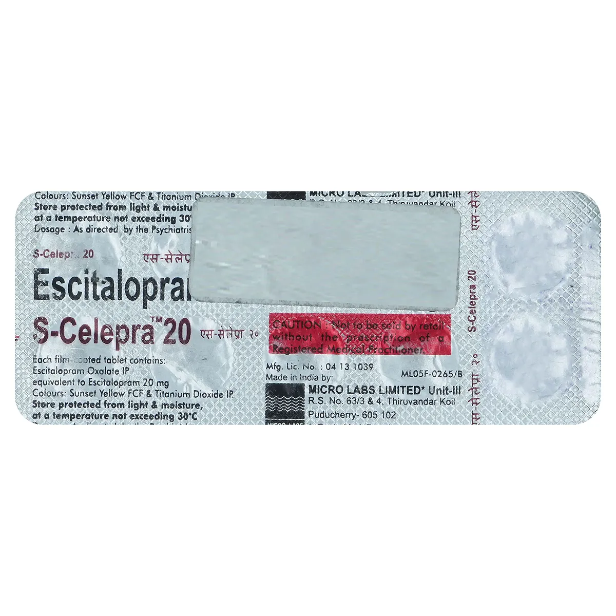 S-Celepra 20 Tablet