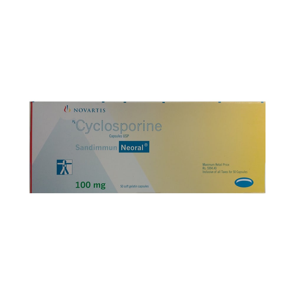 Sandimmun Neoral 100mg Soft Gelatin Capsule