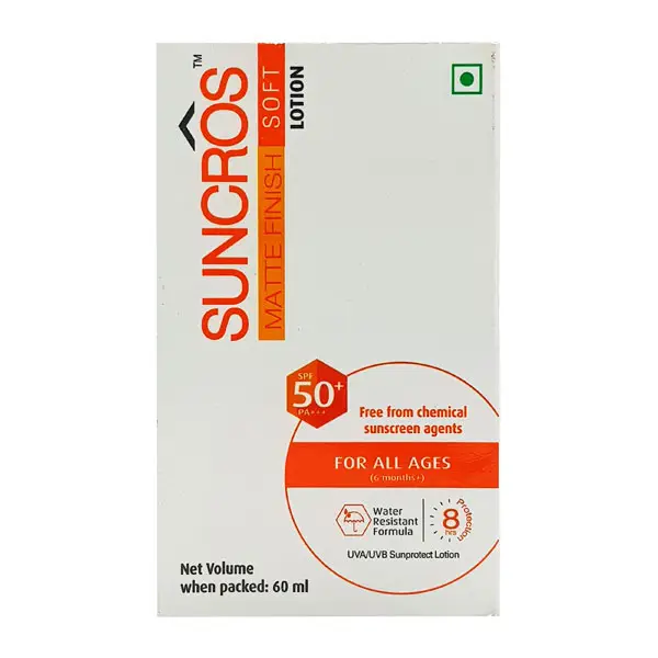 Suncros Soft SPF 50+ Sunscreen PA+++ | Water-Resistant Lotion