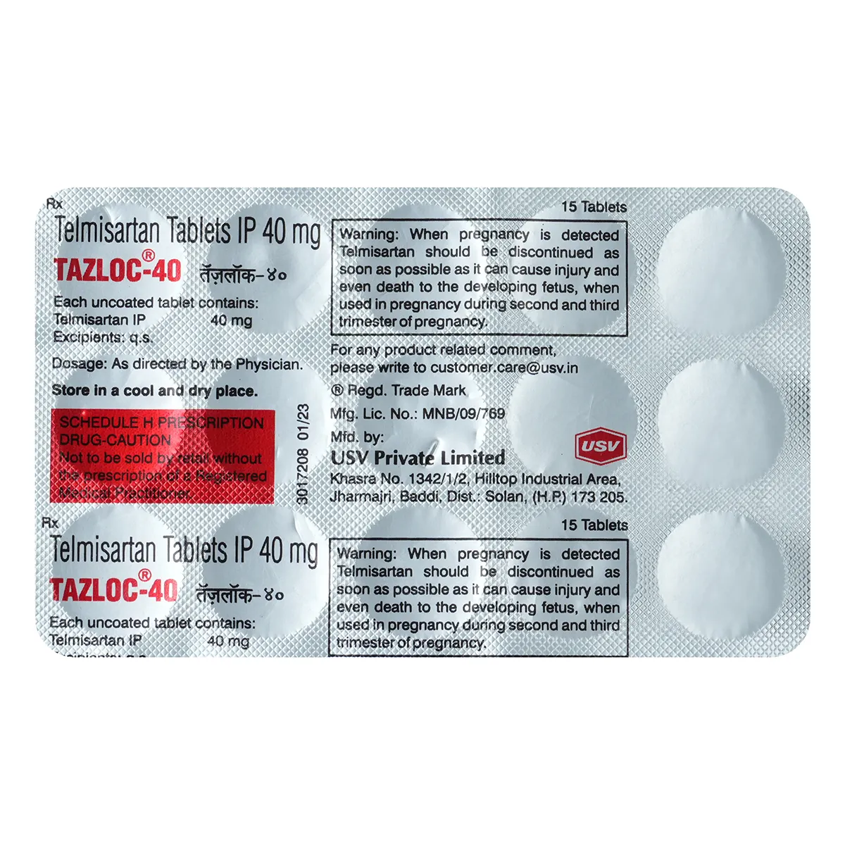 Tazloc 40 Tablet