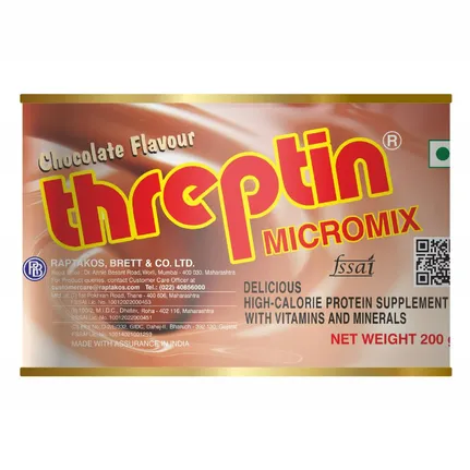 Threptin Micromix High-Calorie Protein with Vitamins & Minerals | Flavour Powder Chocolate