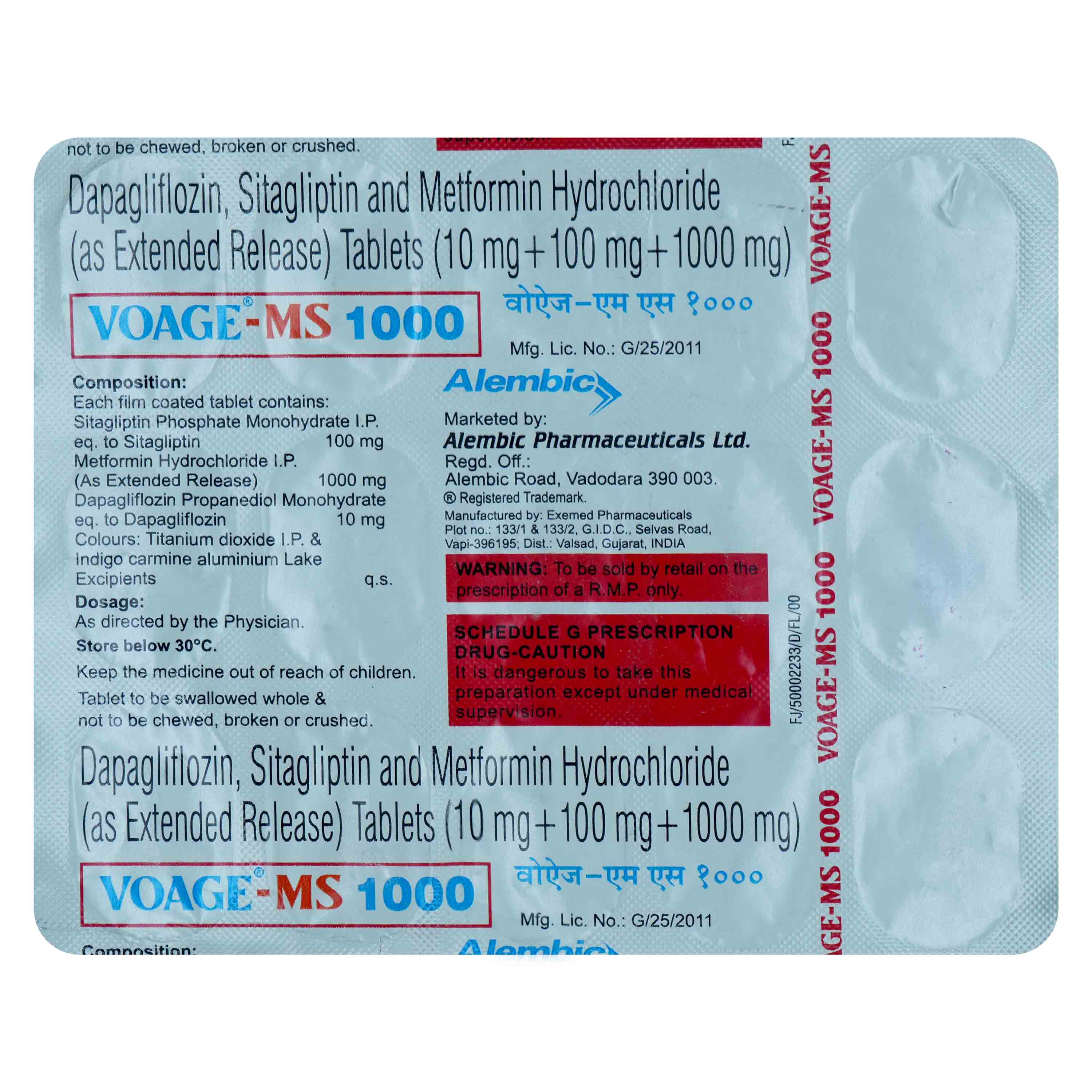 Voage-MS 1000 Tablet ER