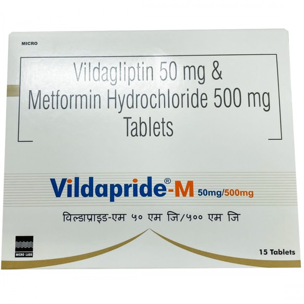 Vildapride M 500mg/50mg Tablet