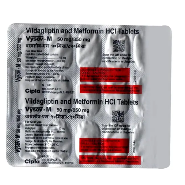 Vysov-M 850mg/50mg Tablet