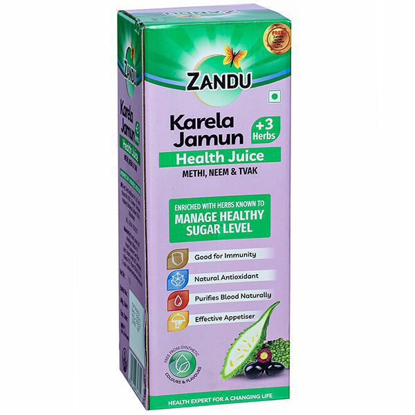 Zandu Karela Jamun +3 Herbs Health Juice