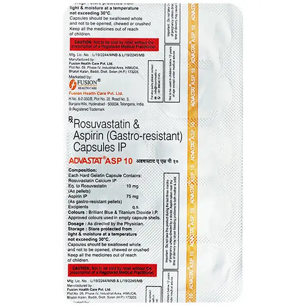 Advastat ASP 10mg/75mg Tablet