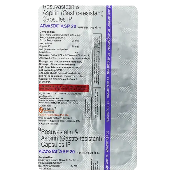 Advastat ASP 20mg/75mg Tablet