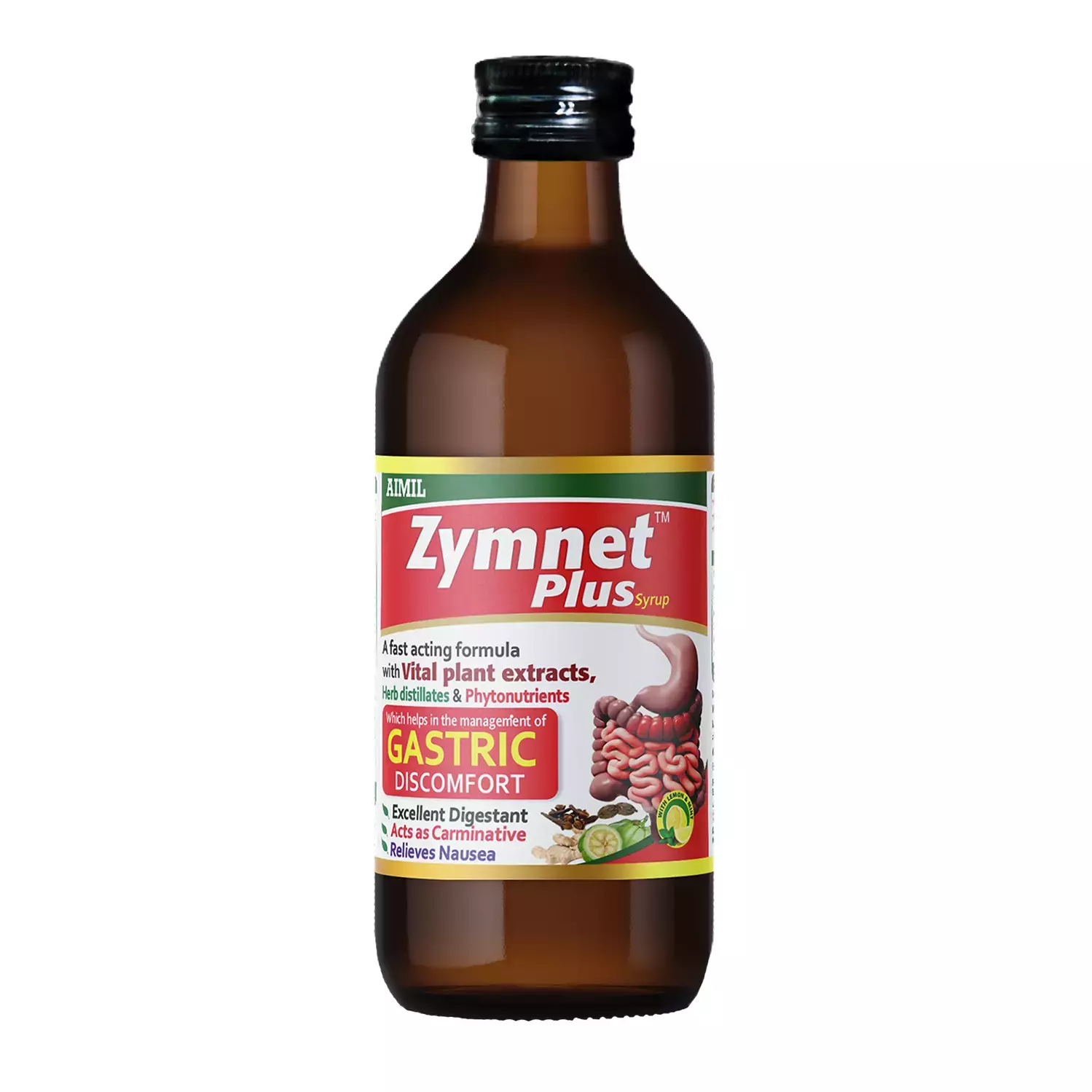 Aimil Zymnet Plus Syrup | Relieves Nausea & Improves Digestion 100ml