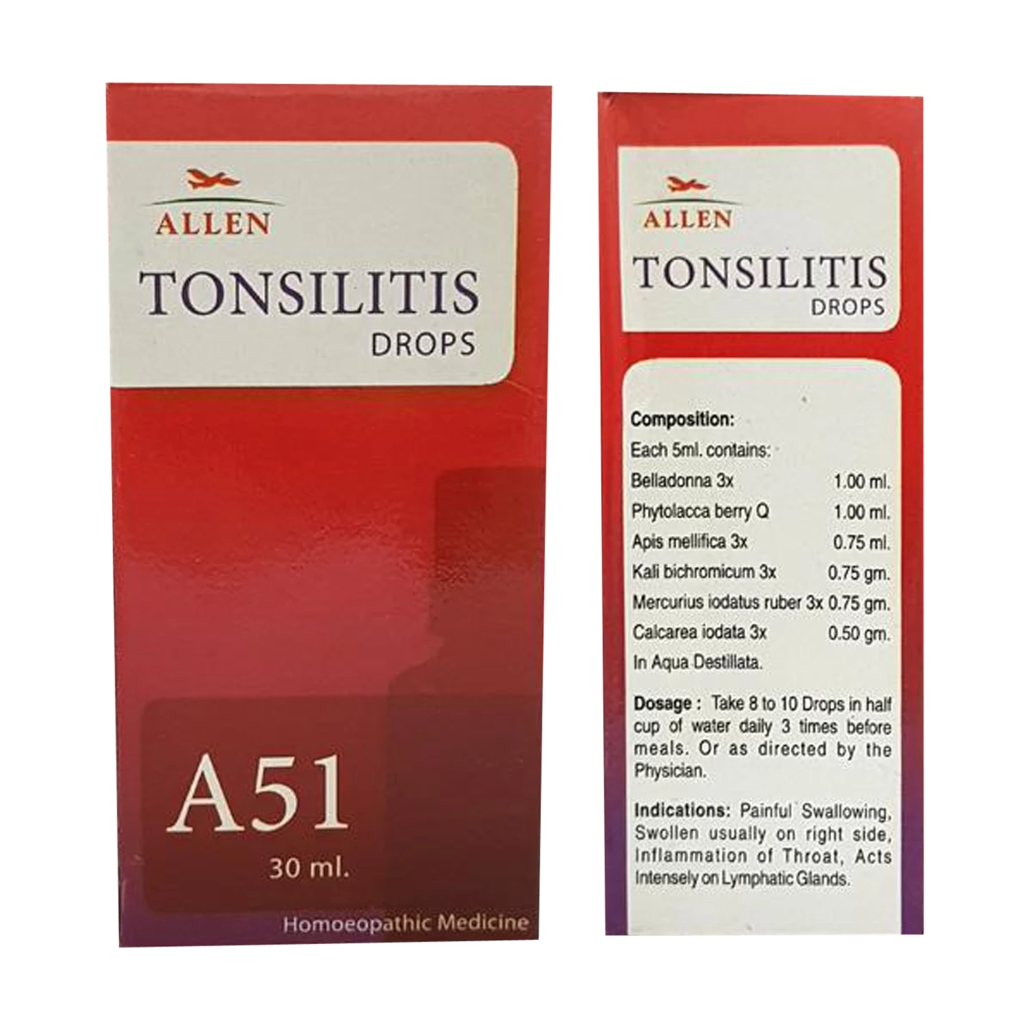 Allen A51 Tonsilitis Drop