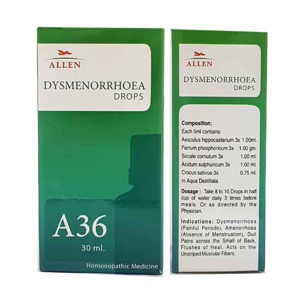 Allen A36 Dysmenorrhoea Drop