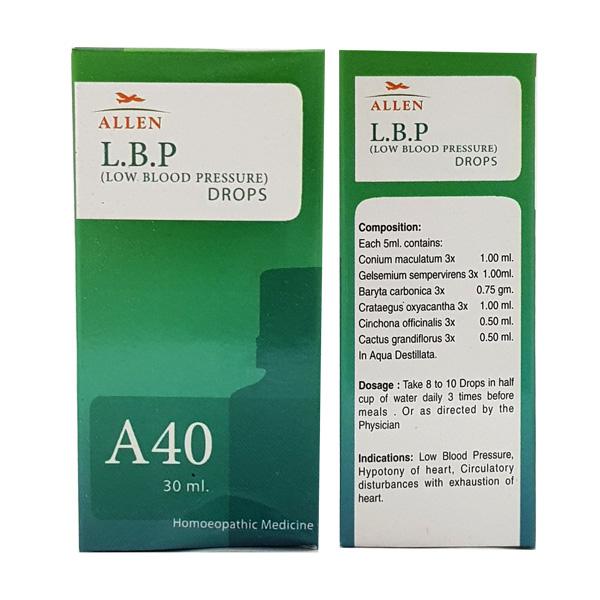 Allen A40 L.B.P. (Low Blood Pressure) Drop