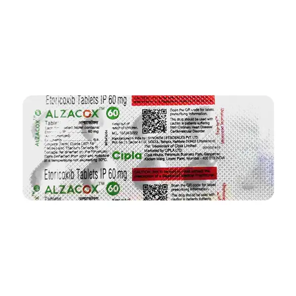 Alzacox 60mg Tablet