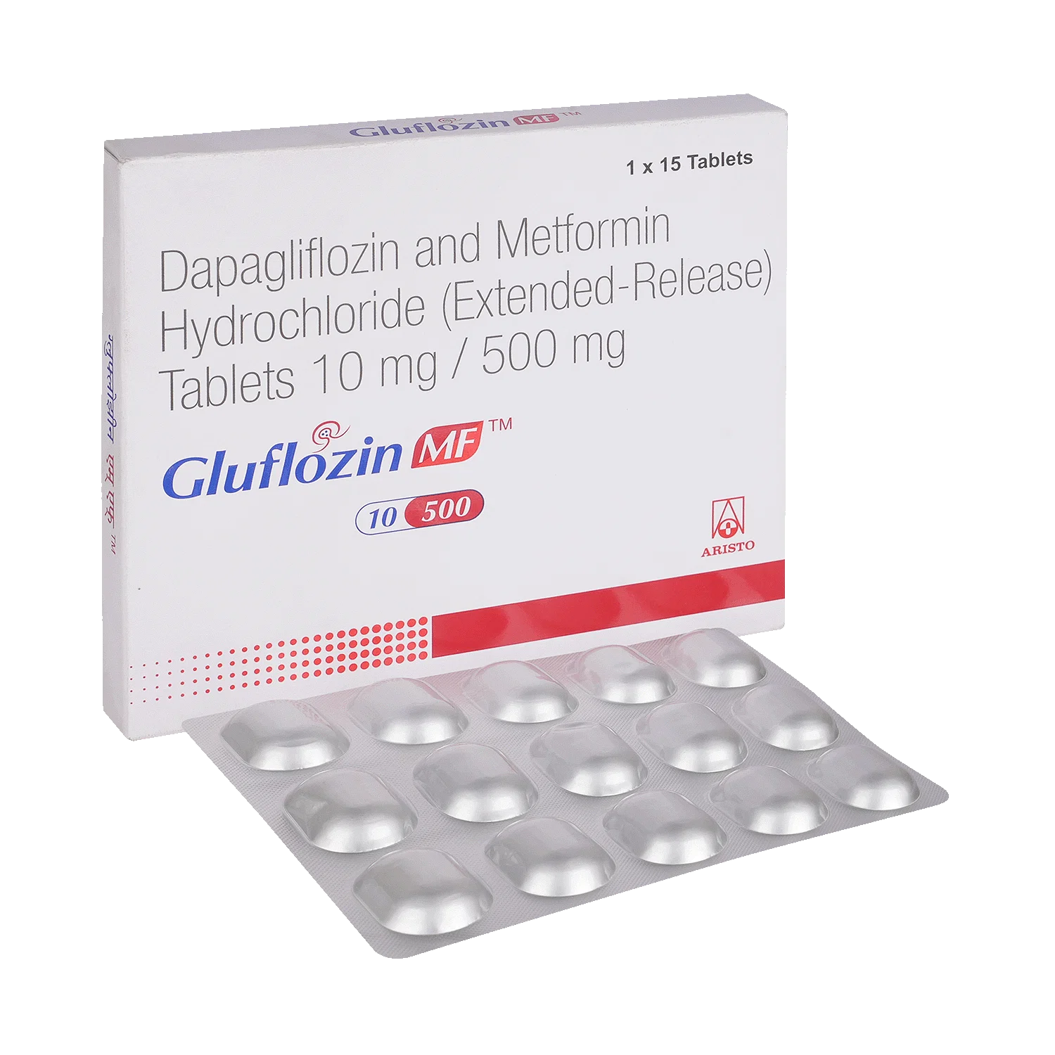 Gluflozin MF 10mg/500mg Tablet