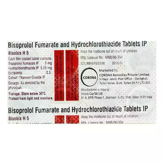 Bisobis H 5mg/6.25mg Tablet