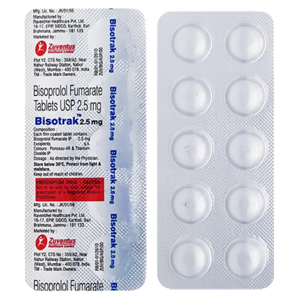 Bisotrak 2.5mg Tablet