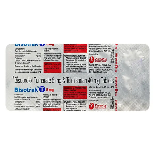 Bisotrak T 5mg/40mg Tablet