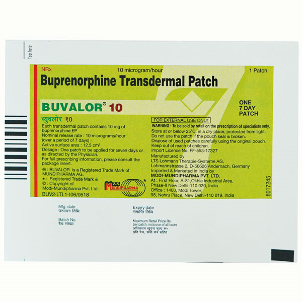 Buvalor 10mg Transdermal Patch