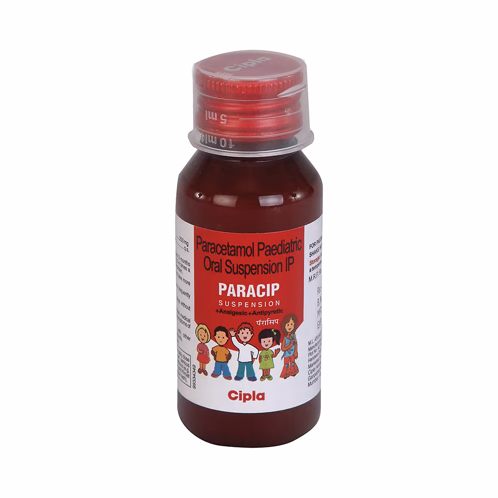 Paracip Suspension 60ml for Fever & Pain Management