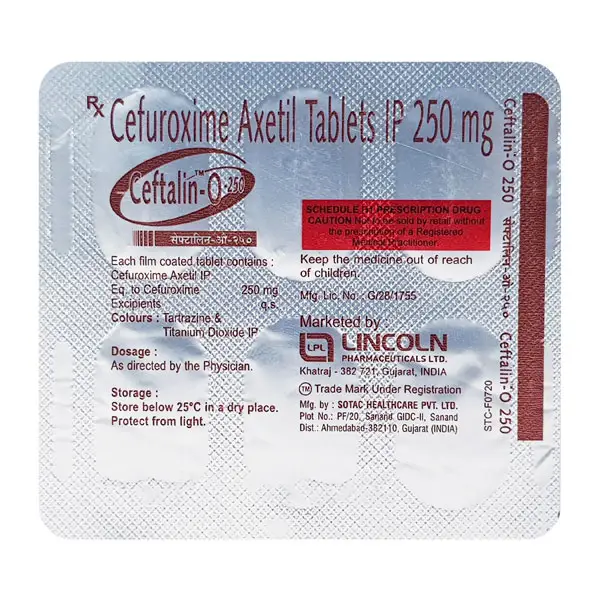 Ceftalin O 250mg Tablet