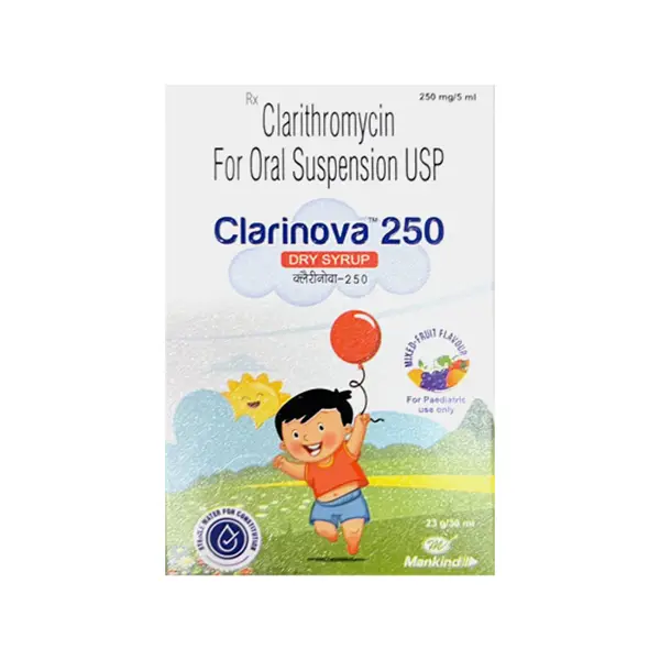 Clarinova 250mg Dry Syrup Mix Fruit