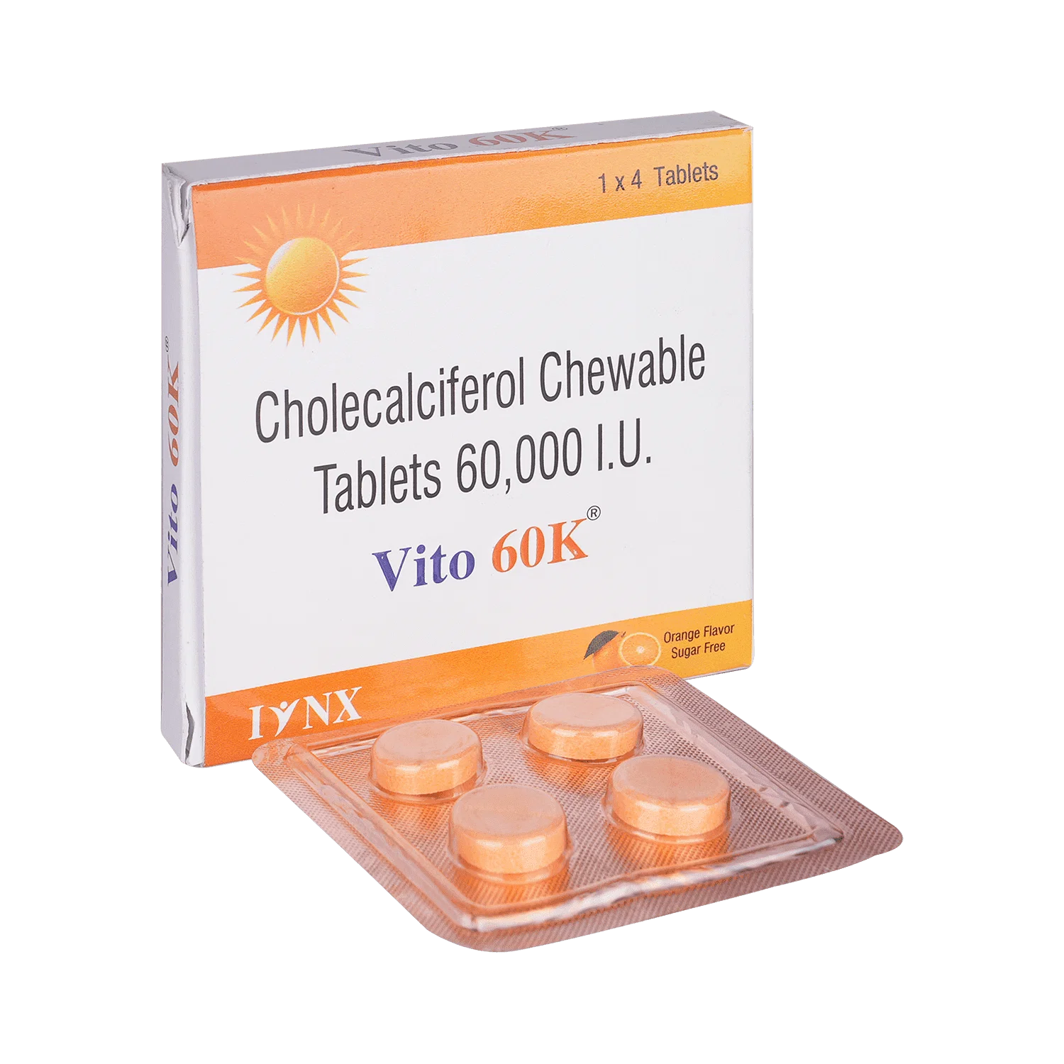 Vito 60K Chewable Tablet Orange Sugar Free