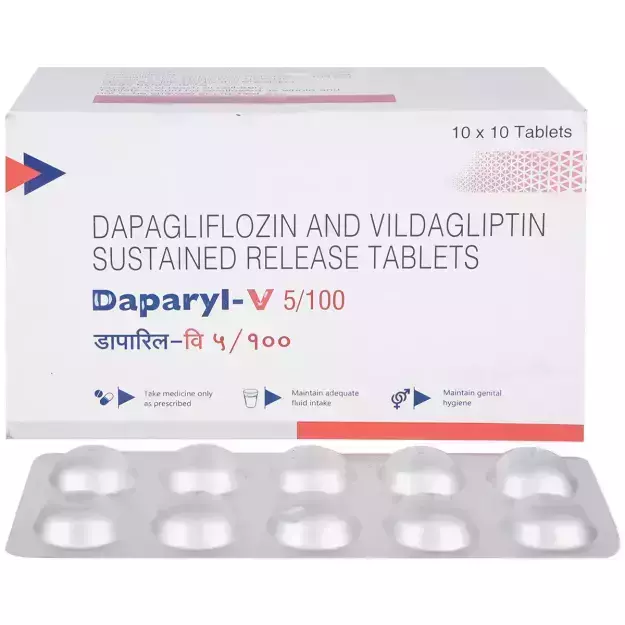 Daparyl V 5mg/100mg Tablet