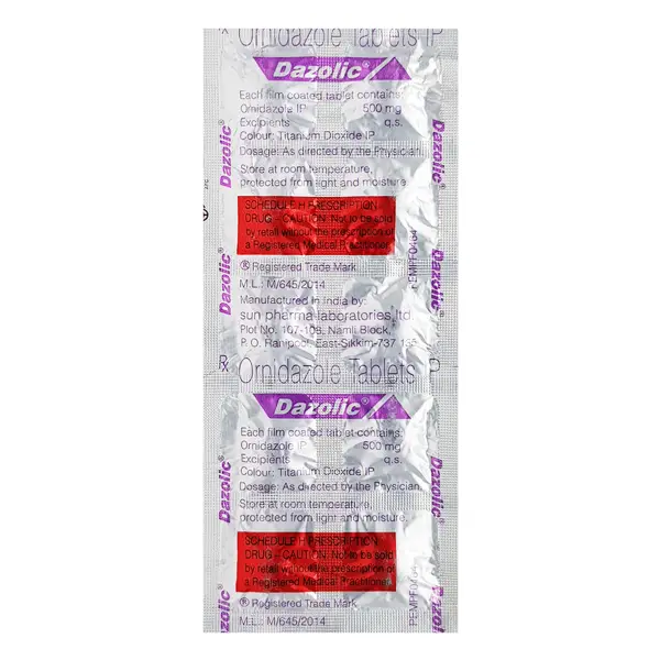 Dazolic 500mg Tablet