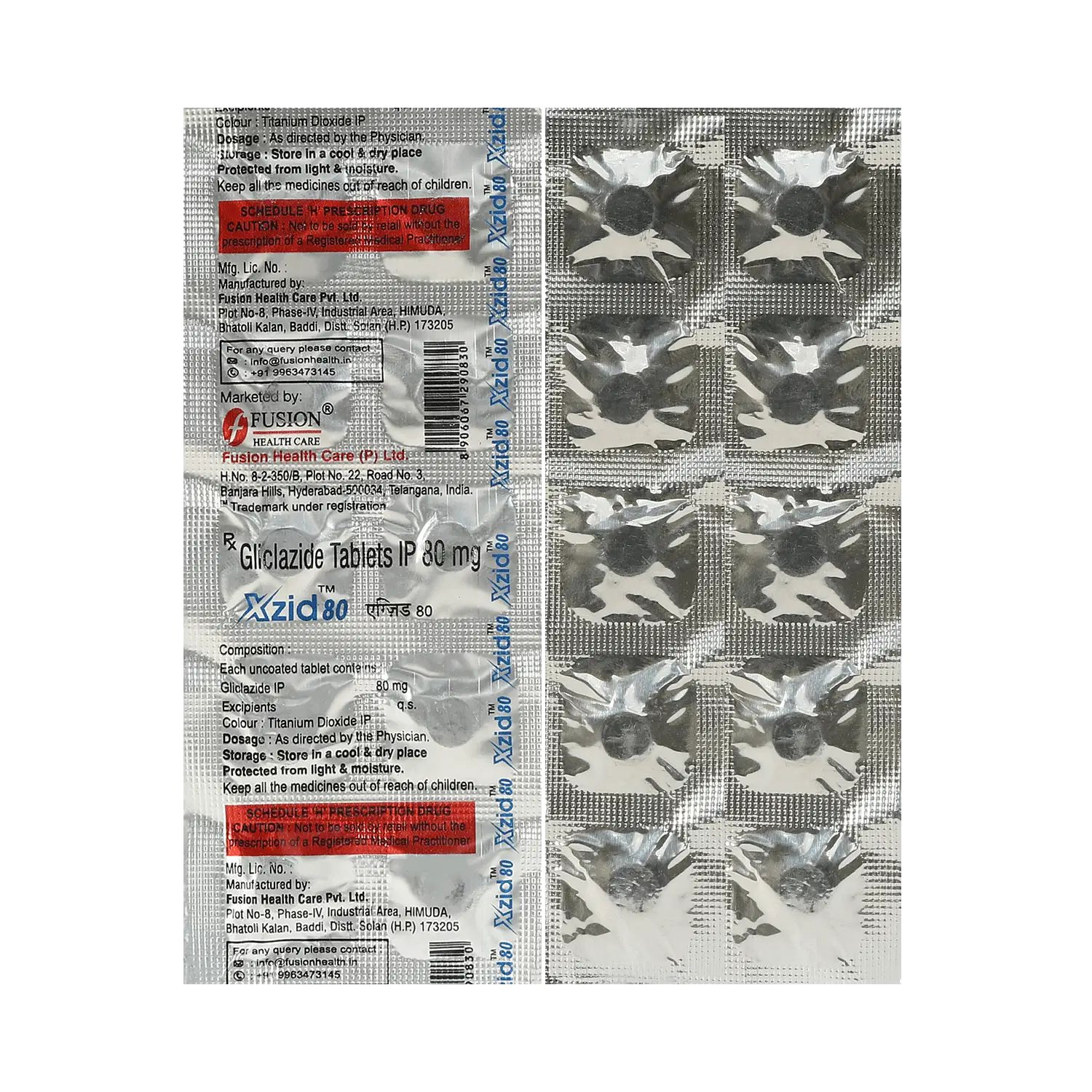 Xzid 80mg Tablet