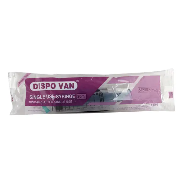 Dispovan 20ml Syringe with Needle