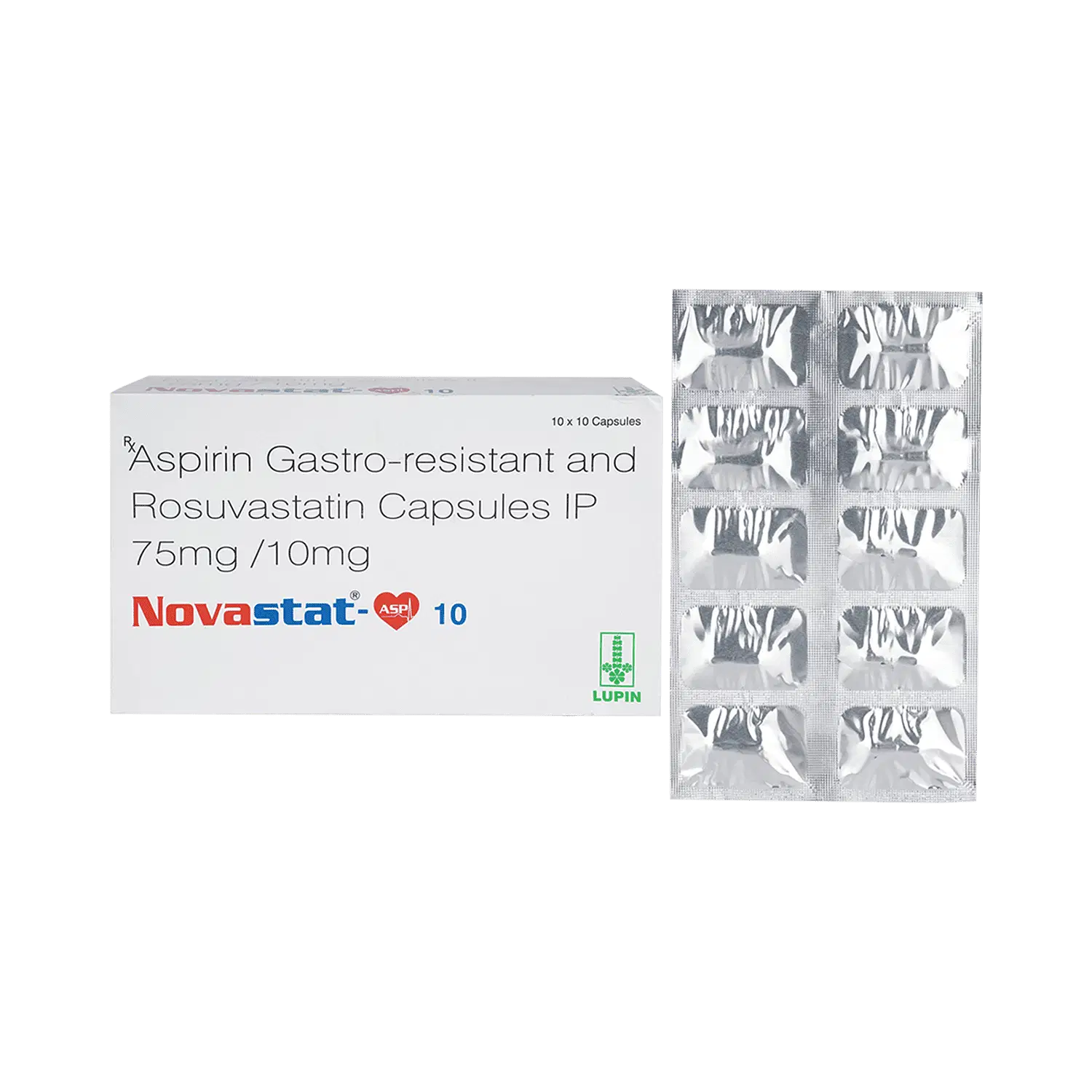 Novastat Asp 10mg/75mg Capsule