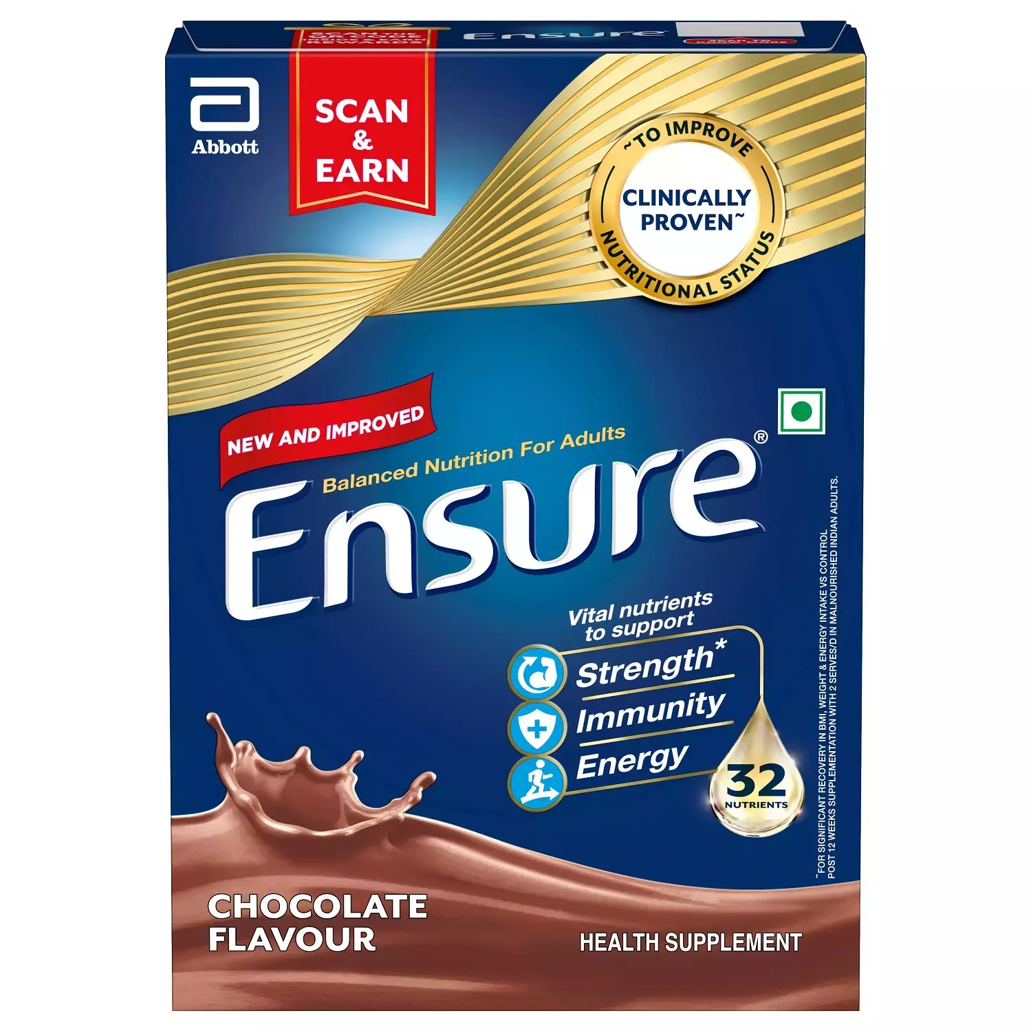 Ensure Powder Complete Balanced Nutrition Drink for Adults | Chocolate Refill