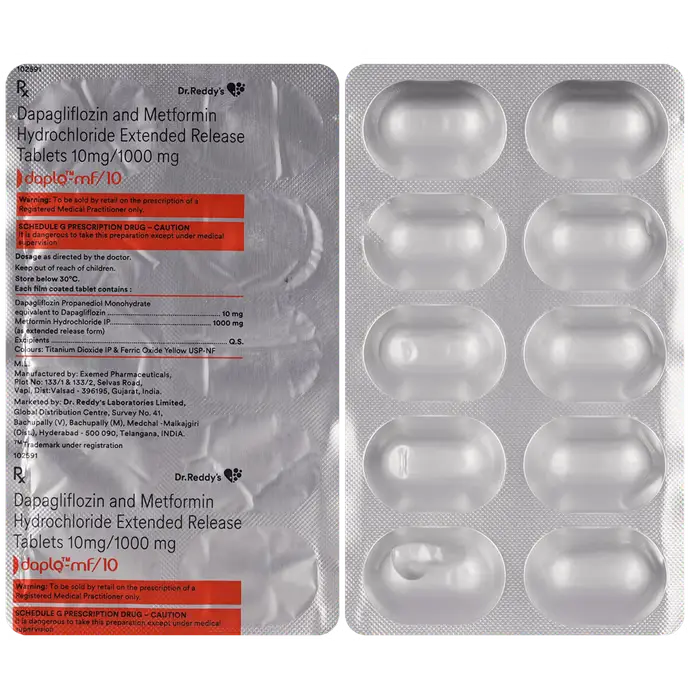 Daplo MF 10mg/1000mg Tablet ER