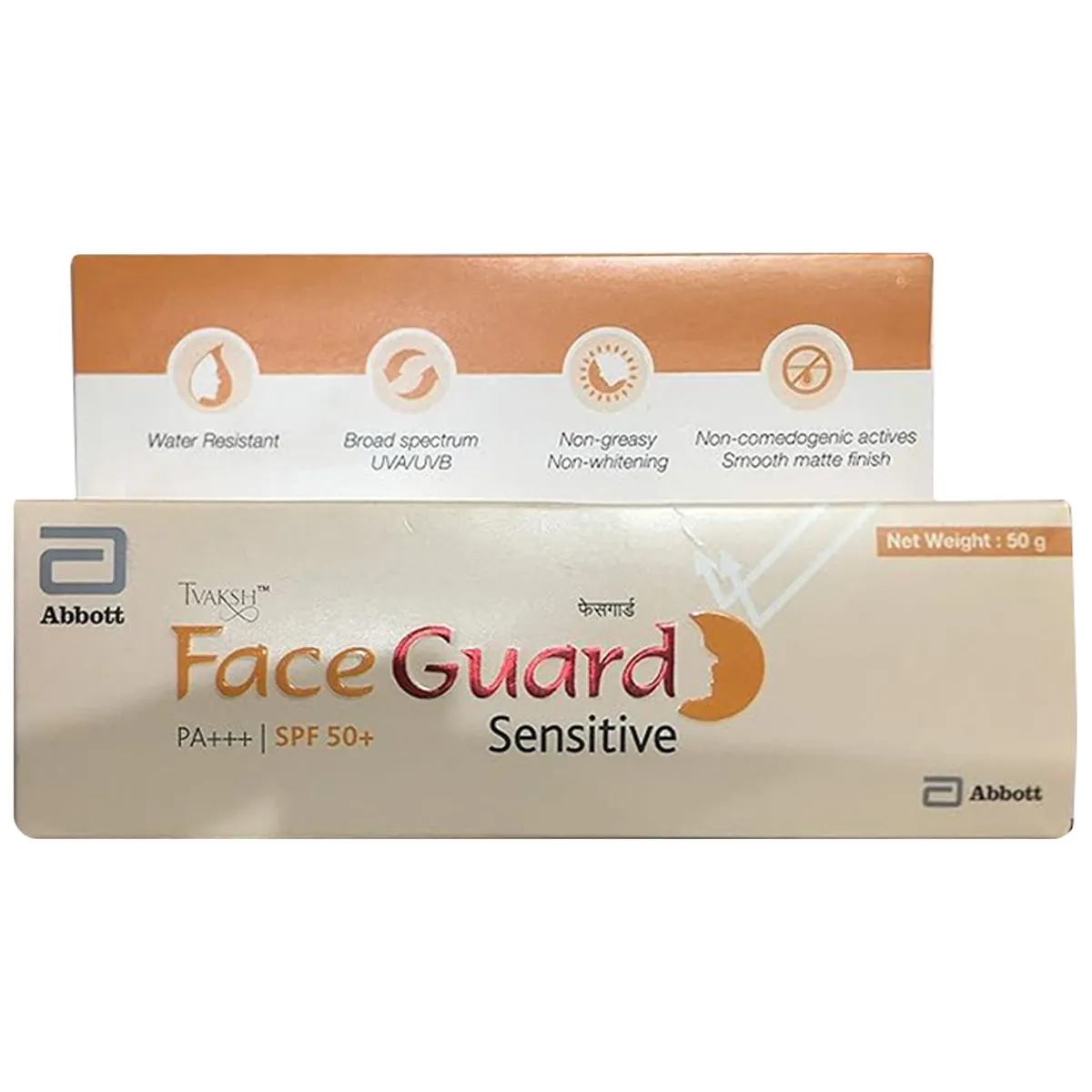 Tvaksh Face Guard Sensitive Sunscreen SPF 50+ 50gm