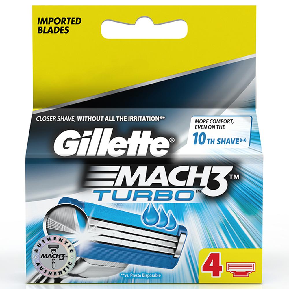 Gillette Mach 3 Shaving Razor Blades Turbo