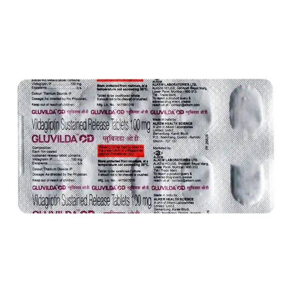 Gluvilda OD 100mg Tablet 10's