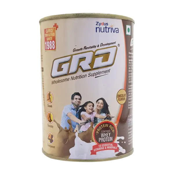 GRD Whey Protein with Vitamins & Minerals | Flavour Powder Chocolate 200gm