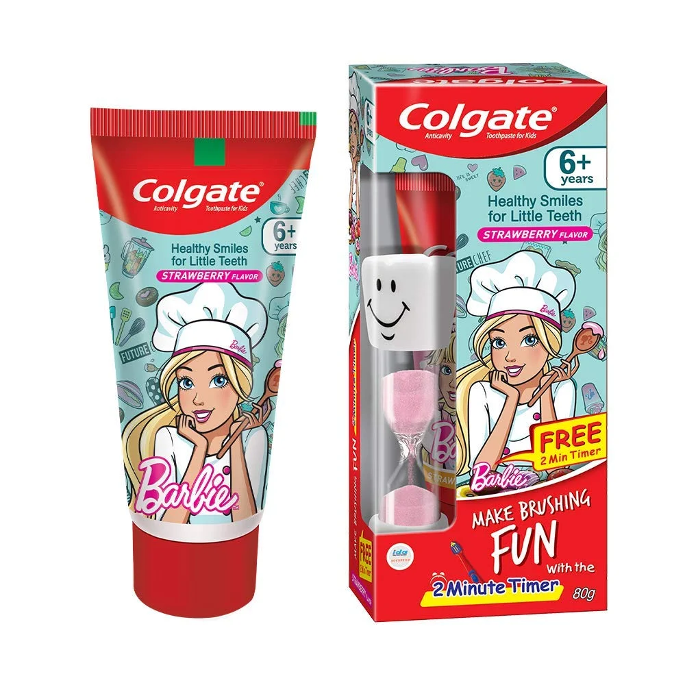 Colgate Anticavity Barbie Toothpaste for Kids | Flavour Strawberry