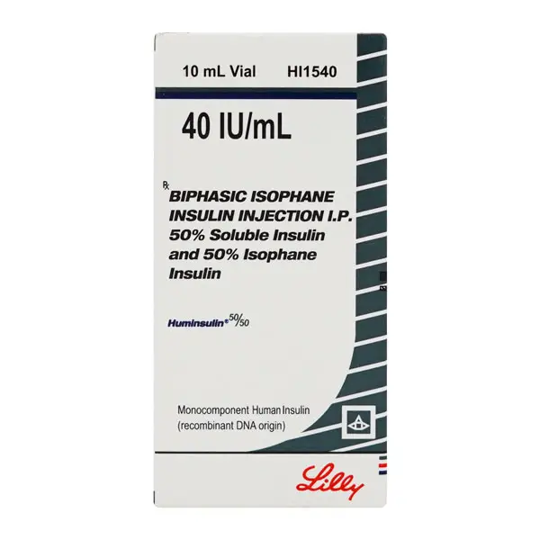 Huminsulin 50/50 Suspension for Injection 40IU/ml (10ml)