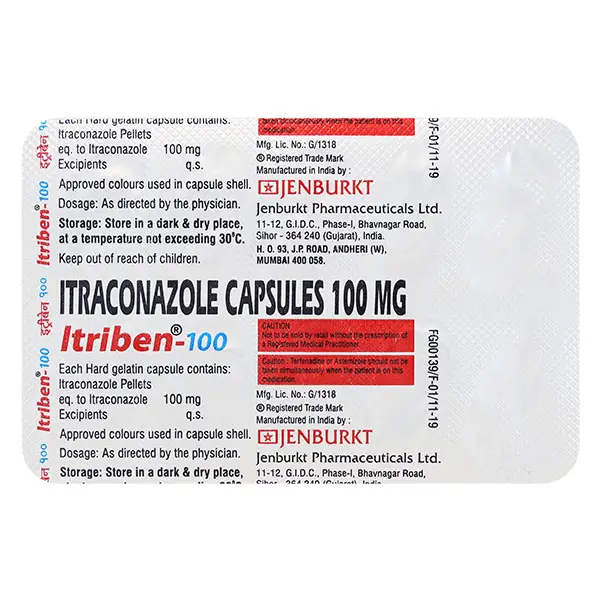 Itriben 100mg Capsule