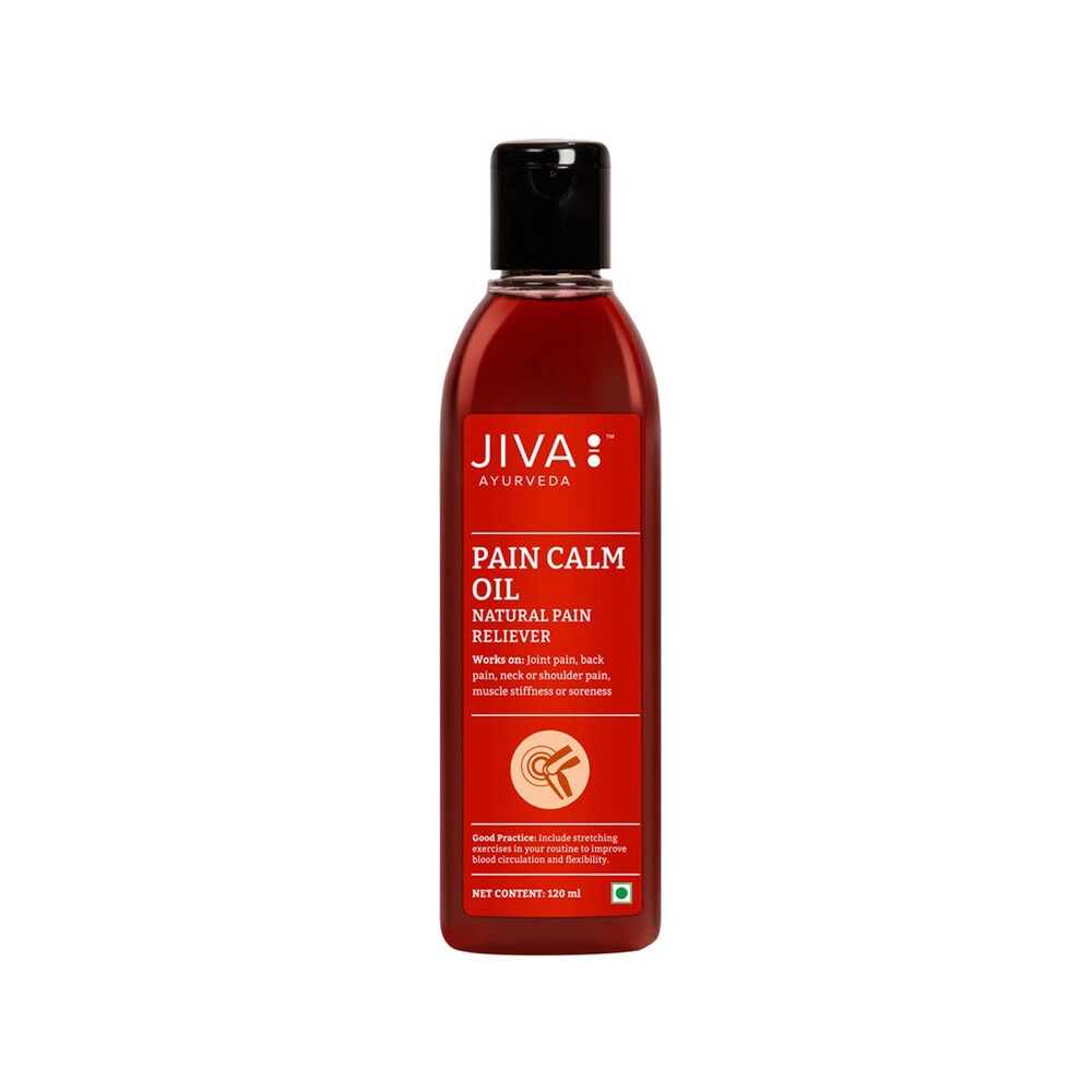 Jiva Pain Calm Oil | Pain Reliever for Joint Pain, Back Pain, Frozen Shoulder, Sprain & Muscle Soreness