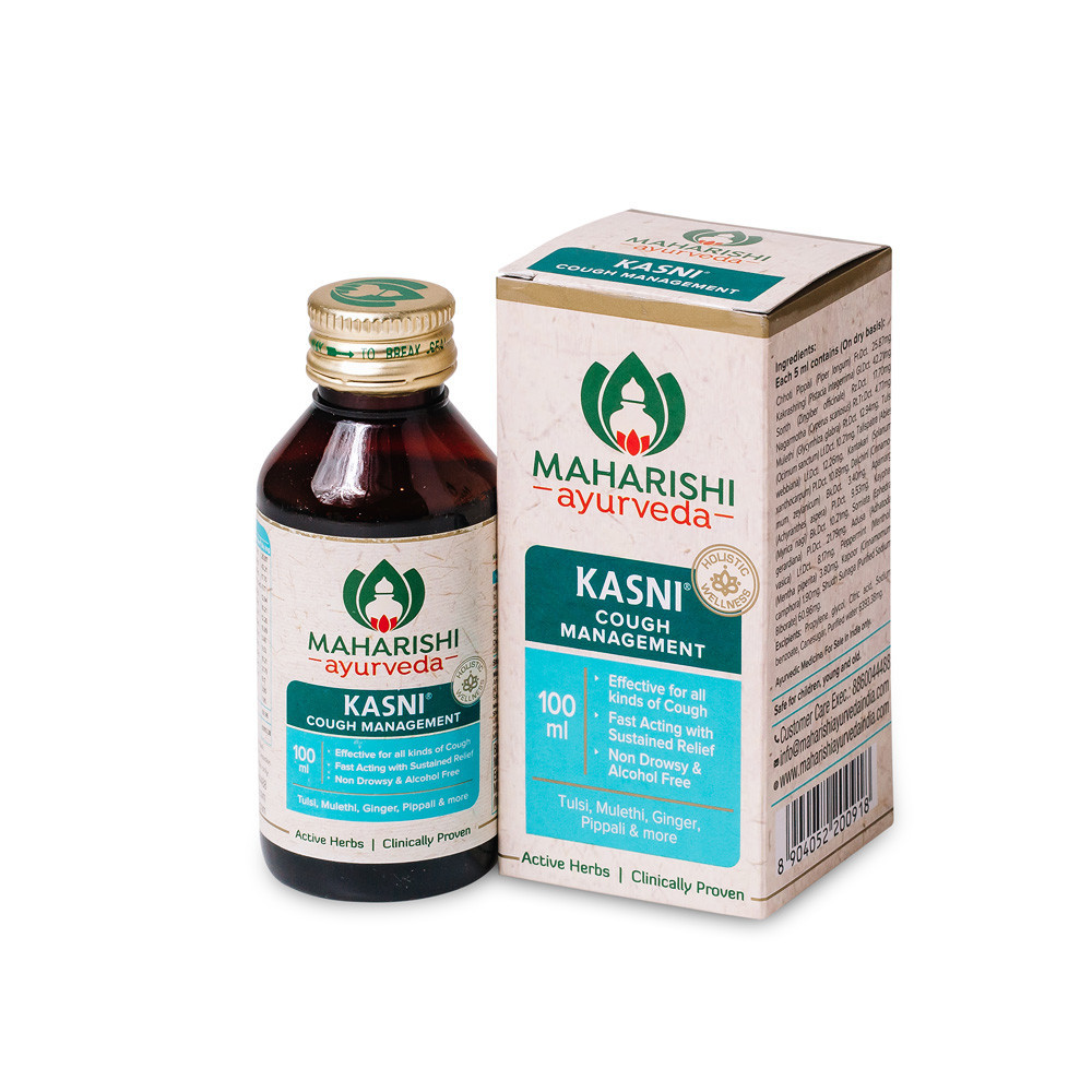 Maharishi Ayurveda Kasni Syrup for Cough Management | Non-Drowsy & Alcohol-Free 200 ml