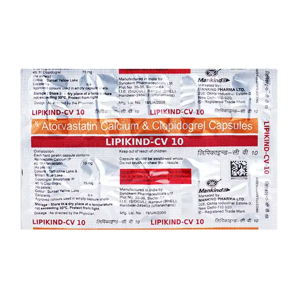 Lipikind CV 10mg/75mg Capsule