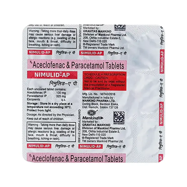 Nimulid AP 100mg/325mg Tablet