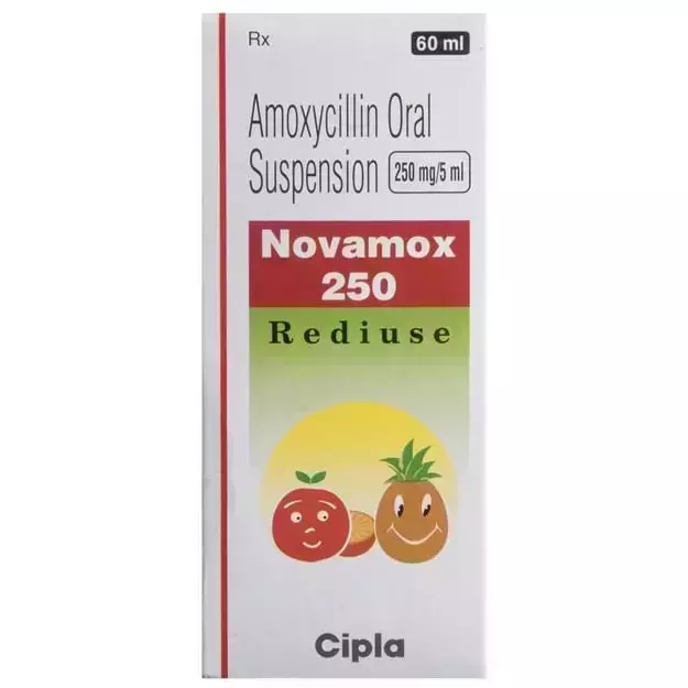 Novamox 250 Rediuse Oral Suspension 60Ml