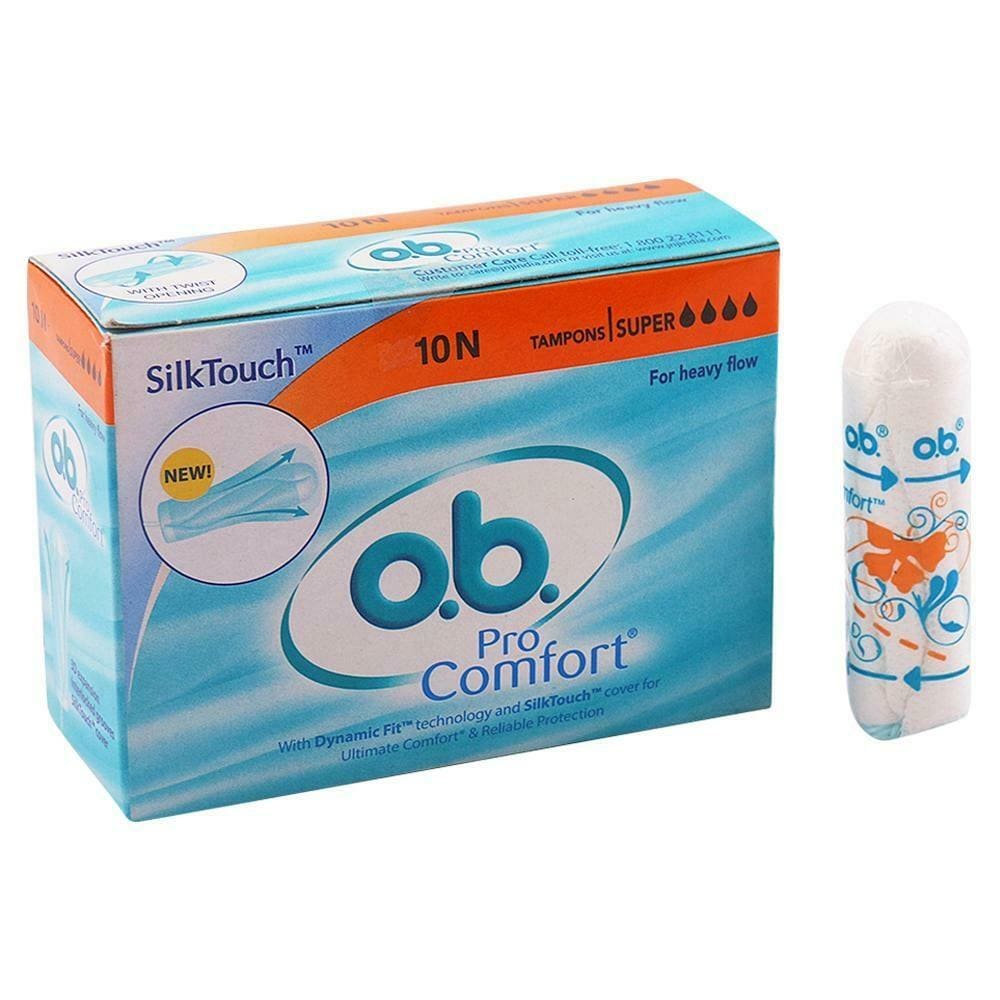 o.b. Silk Touch Pro Comfort Tampons | Size Super