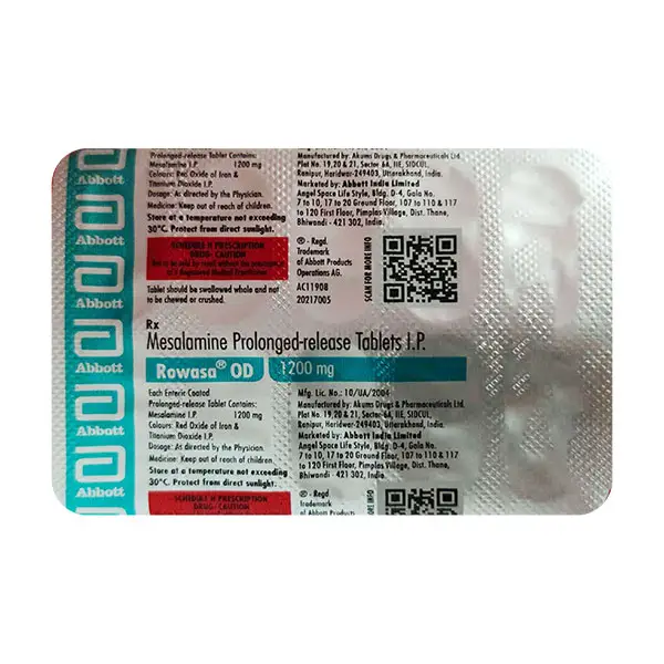 Rowasa OD 1200mg Tablet