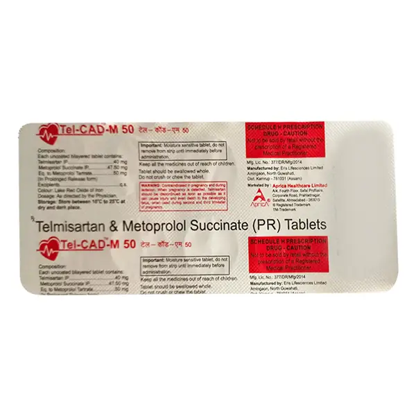 Tel Cad M 40 mg/50 mg Tablet