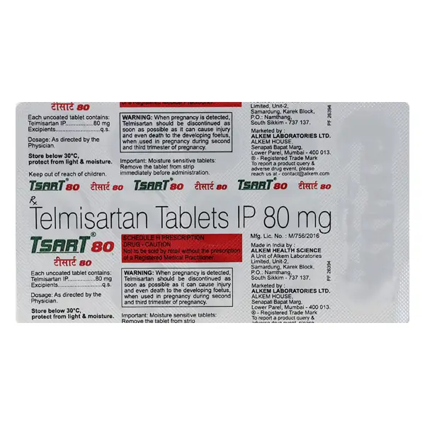 Tsart 80 Tablet