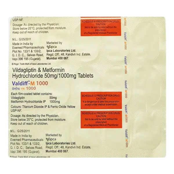 Valdiff-M 1000 Tablet